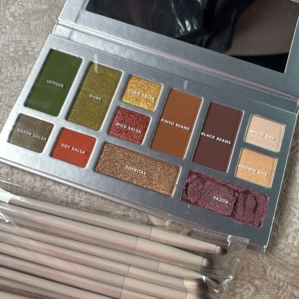 Brand New Elf x Chipotle Mexican Eyeshadow Palette & 10-Piece Brush Set w/ Pouch